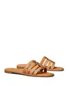 Tory Burch Women's Ines Multi-strap Slide Sandals In Camello