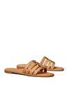 Tory Burch Women's Slippers  - Ines Cage Slide - Camel In Multi