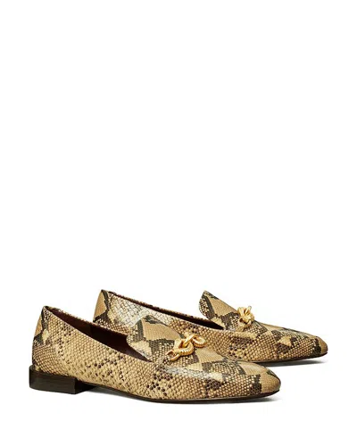 Tory Burch Women's Jessa Loafer Flats In Desert Dust Roccia/gold