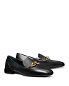 Tory Burch Jessa Horse-head Leather Loafers In Perfect Black