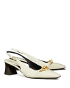 TORY BURCH WOMEN'S JESSA POINTED TOE SLIP ON SLINGBACK PUMPS