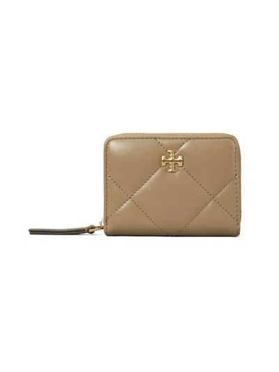 Tory Burch Women's Kira Diamond Leather Wallet In Brown