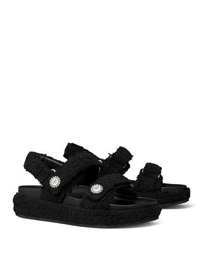 Tory Burch Women's Kira Embellished Sandals In Black