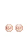 Tory Burch Women's Kira Pearl Stud Earrings Rose Gold In Rose/rose Gold