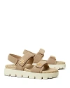 Tory Burch Kira Rope Burch Sandal In Ceramic Taupe