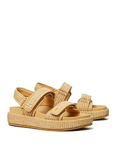 Tory Burch Kira Leather-trim Sport Sandal In Gold