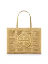Tory Burch Hand-crocheted Rectangular Tote Dual Handles In Brown