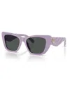 Tory Burch Ty7216u Cat-eye Acetate Sunglasses In Purple