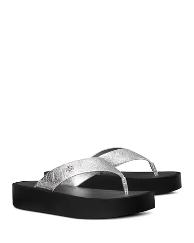 Tory Burch Women's Leather Platform Flip Flops In Multi