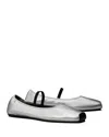 Tory Burch Mary Jane Ballet In Silver