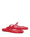 Tory Burch Mellow Mary Jane Jelly Mule In Red Volcano