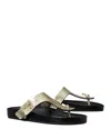 Tory Burch Mellow Thong Sandal In Spark Gold
