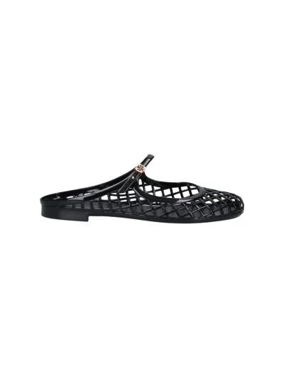 Tory Burch Women's Mesh Mary Jane Flat Sandals In Black