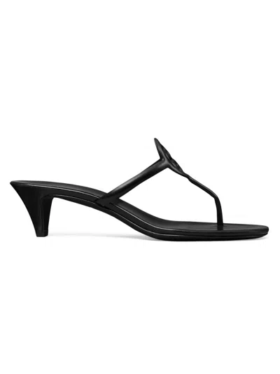 Tory Burch 50mm Miller Leather Sandals In Black