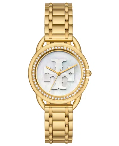 Tory Burch Women's Miller Gold-tone Stainless Steel Bracelet Watch 34mm