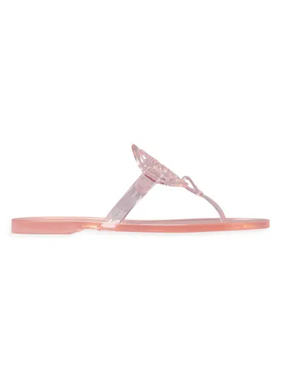 Tory Burch Miller Jelly Thong Sandals In Pink