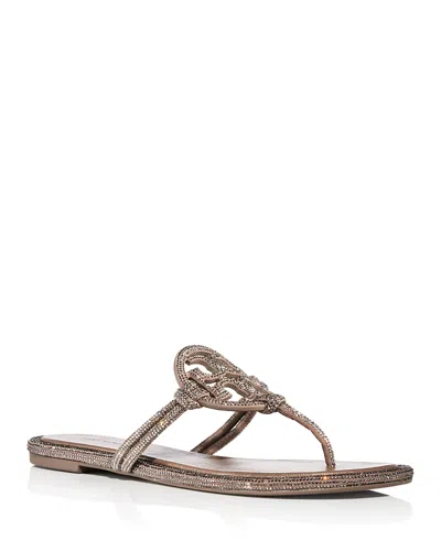 TORY BURCH WOMEN'S MILLER PAVE KNOTTED SANDALS