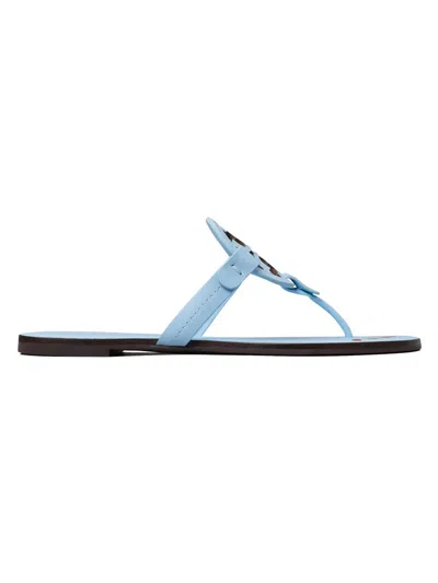 Tory Burch Miller Nail Polish Leather Thong Sandals In Multi