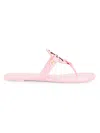 Tory Burch Miller Patent Leather Sandal In Pink