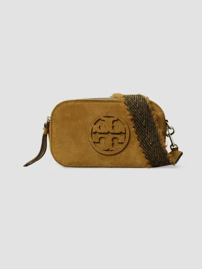 Tory Burch Women's Miller Mini Suede Crossbody Bag In Toffee