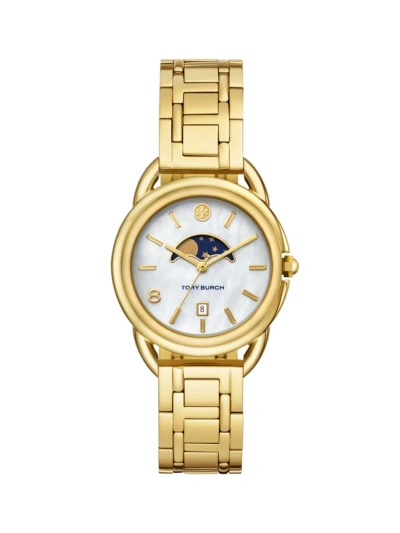 Tory Burch Women's Miller Moon Goldtone Bracelet Watch