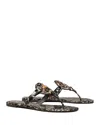 Tory Burch Miller Printed Patent Sandal In Brown