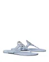 Tory Burch Miller Soft Patent Leather Sandal In Blue Cloud