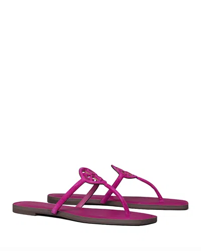 Tory Burch Women's Miller Square Toe Sandals In Purple