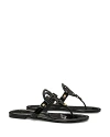 Tory Burch Women's Miller Sandals In Black Patent Leather