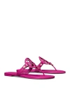 Tory Burch Women's Miller Patent Leather Thong Sandals In Fuchsia