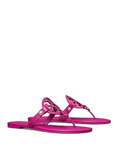 Tory Burch Women's Miller Patent Leather Thong Sandals In Fuchsia