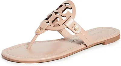 Pre-owned Tory Burch Women's Miller Thong Sandals In Light Makeup