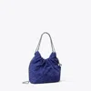Tory Burch Women's Mini Fleming Soft Suede Hobo Bag, One Size