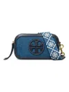 Tory Burch Mini Miller Crossbody Bag In Denim