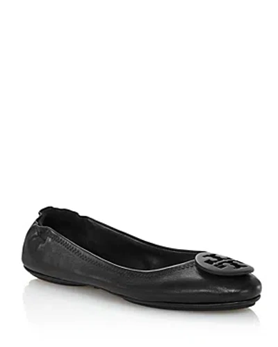 Tory Burch Women's Minnie Travel Ballet Flats In Black