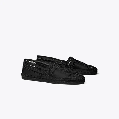 Tory Burch Damen Open Weave Espadrille In Black