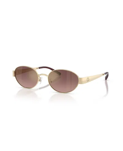 Tory Burch Women's Oval Sunglasses, Ty6116 In Pink
