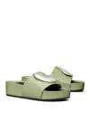 Tory Burch Patos Platform Slide Sandal In Gold