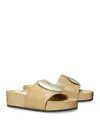 Tory Burch Patos Platform Slide Sandal In Neutral