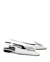 Tory Burch Patos Slingback Pumps In White