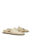 Tory Burch Women's Pierced Leather Mules In Gray