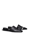 Tory Burch Women's Pierced Leather Mules In Black