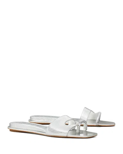 TORY BURCH WOMEN'S PIERCED SLIDE SANDALS