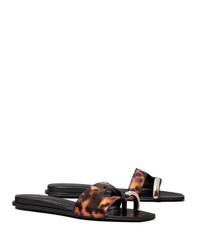 Tory Burch Women's Pierced Slides In Black
