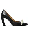 Tory Burch Pierced 90 Nappa Leather Pumps In Black