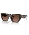 Tory Burch Women's Polarized Sunglasses Ty7187u In Dark Tortoise