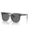 Tory Burch Women's Polarized Sunglasses, Ty7203u In Blue Tortoise