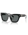 Tory Burch Women's Polarized Sunglasses Ty7208u In Dark Grey Polar