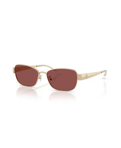 TORY BURCH WOMEN'S RECTANGLE SUNGLASSES, TY6119
