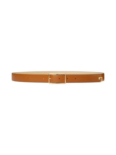 TORY BURCH WOMEN'S ROLLER BUCKLE LEATHER BELT